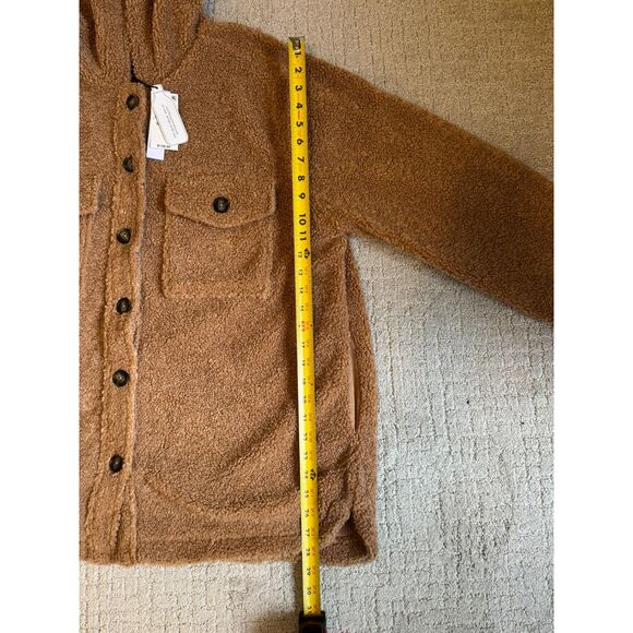 NWT - Sanctuary Teddy Fleece Hooded Jacket, size XXL, brown. - Picture 11 of 11